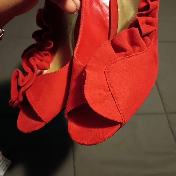 Ann Marino Red Women's Shoes - Picture 3 of 5